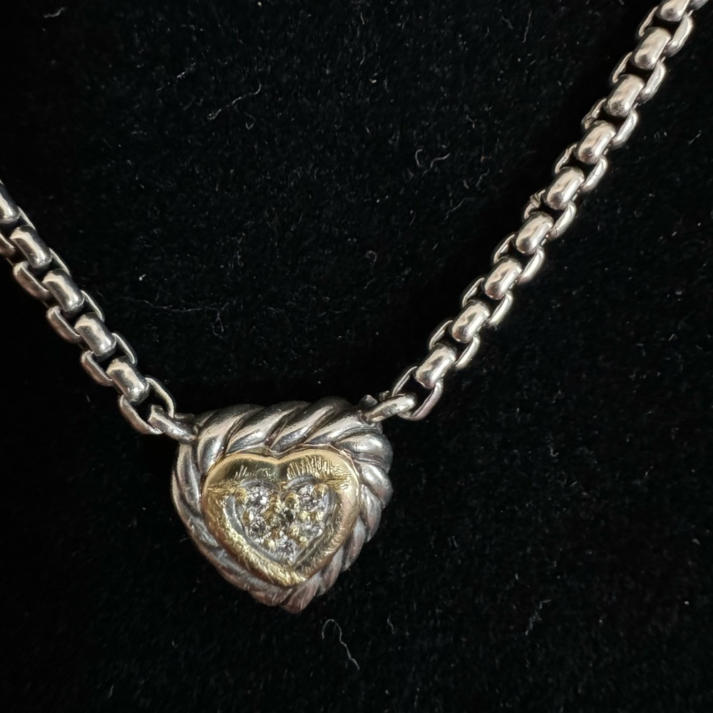 David Yurman 16 “ floating heart